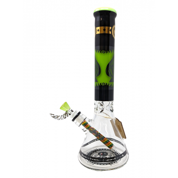 14.5" Cheech Glass Protect The Crest W/ Dab Pad Beaker Water Pipe [CHE-190]